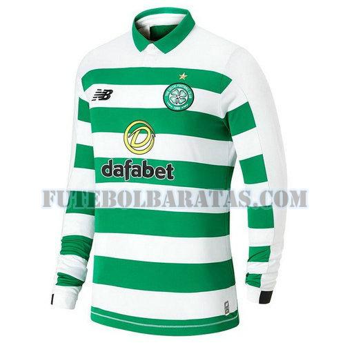 camisa celtic fc 2019 2020 home manga comprida - verde homens