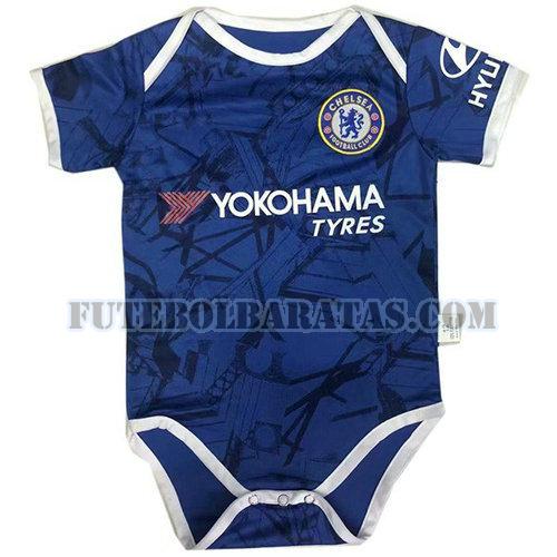 camisa chelsea 2019-2020 home - azul bebês