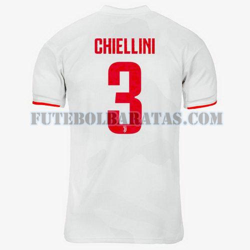 camisa chiellini 3 juventus 2019-2020 away - branco homens