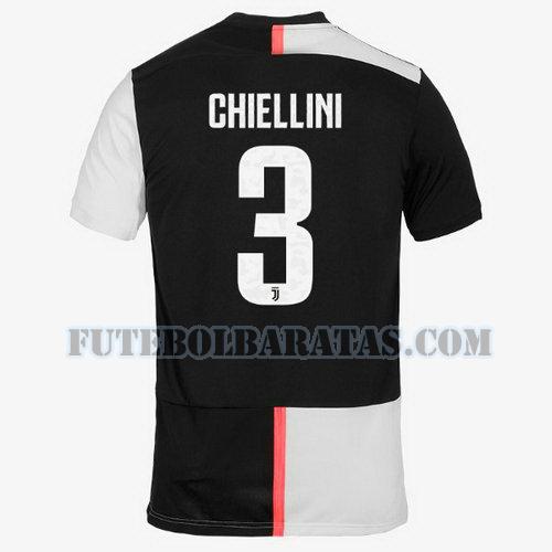 camisa chiellini 3 juventus 2019-2020 home - preto homens