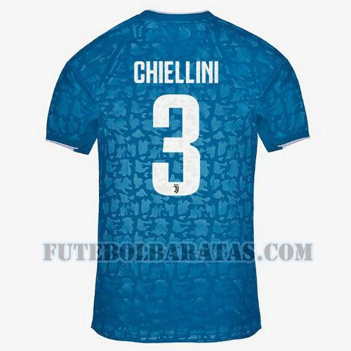 camisa chiellini 3 juventus 2019-2020 third - azul homens