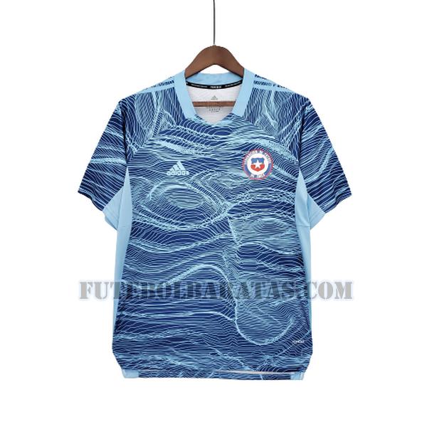 camisa colo-colo 2021 2022 goleiro - azul homens