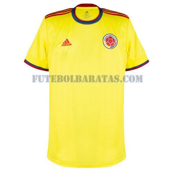 camisa colômbia 2021 2022 home - amarelo homens