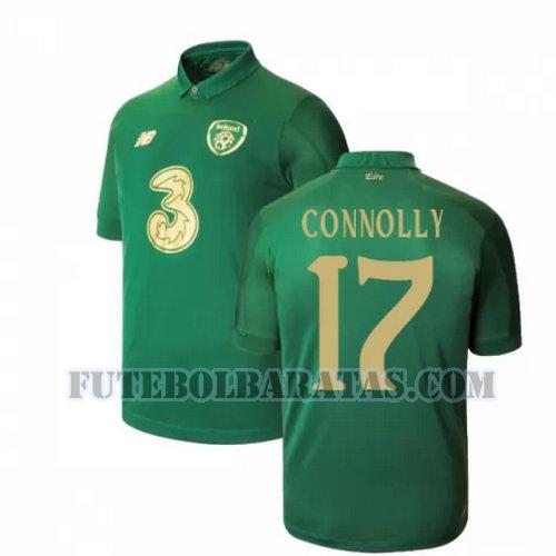 camisa connolly 17 irlanda 2020 home - verde homens