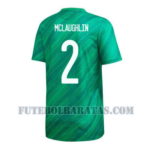 camisa conor mclaughlin 2 irlanda do norte 2020 home - verde homens