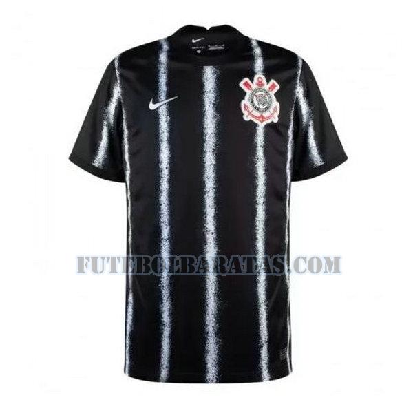 camisa corinthians paulista 2021 2022 away - preto homens