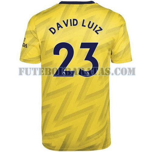 camisa david luiz 23 arsenal 2019-2020 away - amarelo homens