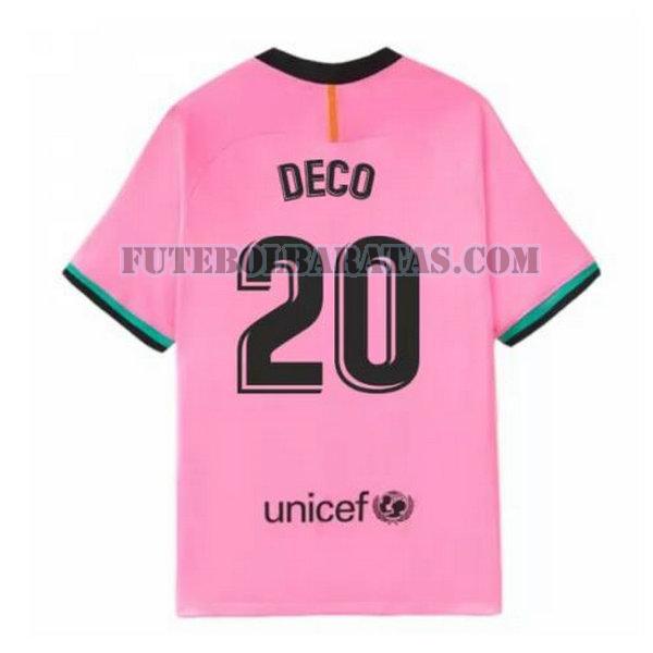 camisa deco 20 barcelona 2020-2021 third - rosa homens
