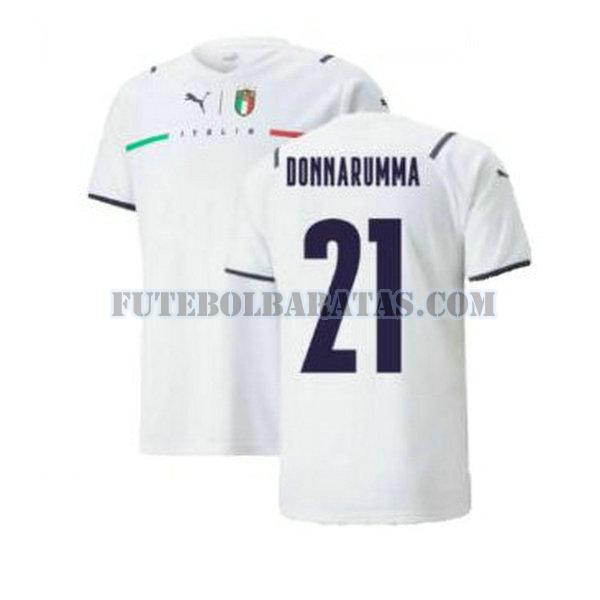 camisa donnarumma 21 itália 2021 2022 away - branco homens