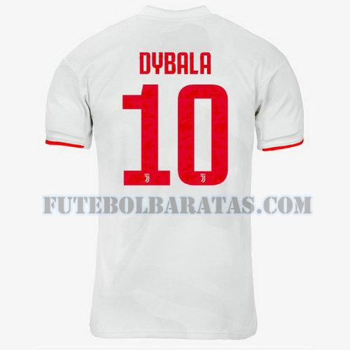 camisa dybala 10 juventus 2019-2020 away - branco homens