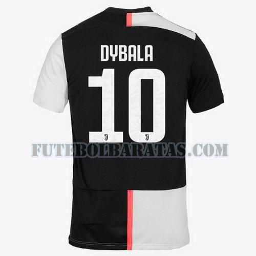 camisa dybala 10 juventus 2019-2020 home - preto homens
