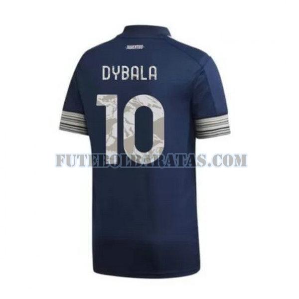 camisa dybala 10 juventus 2020-2021 away - azul homens
