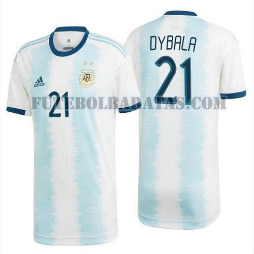 camisa dybala 21 argentina 2020 home - branco homens