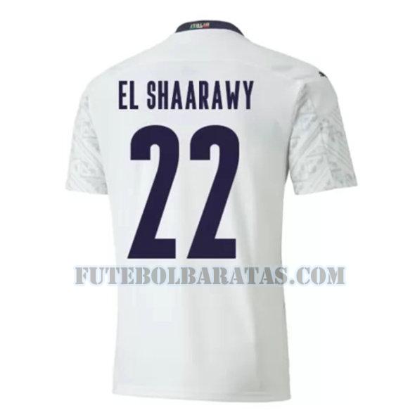 camisa el-shaarawy 22 itália 2020 away - branco homens