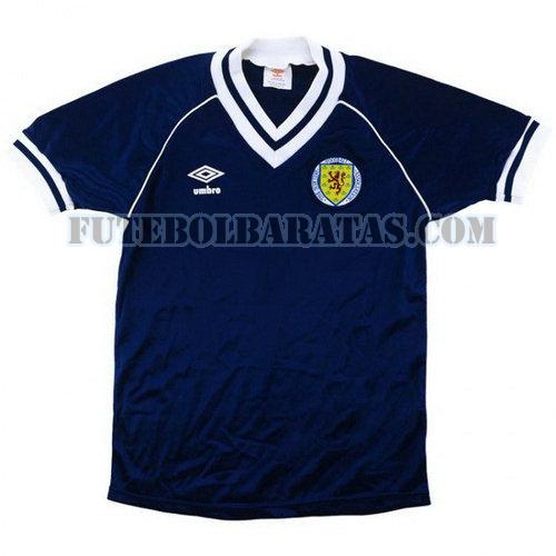camisa escócia 1982 home - azul homens