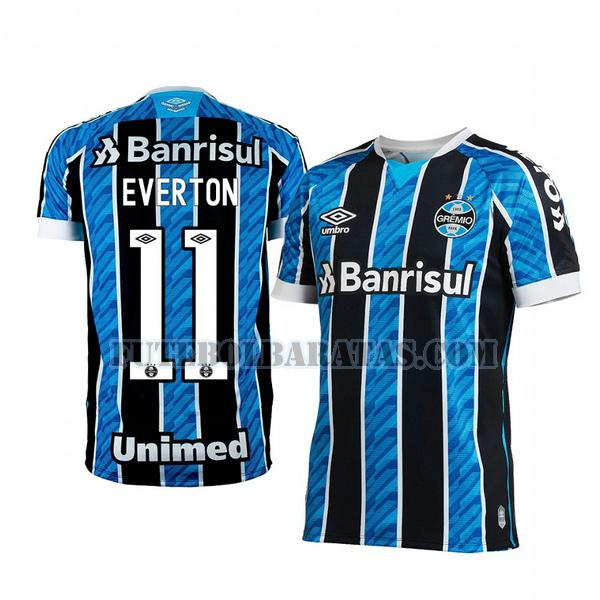 camisa everton 11 gremio fbpa 2020-2021 home - azul homens