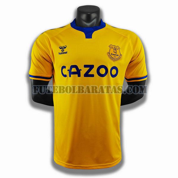 camisa everton 2020-2021 away player - homens
