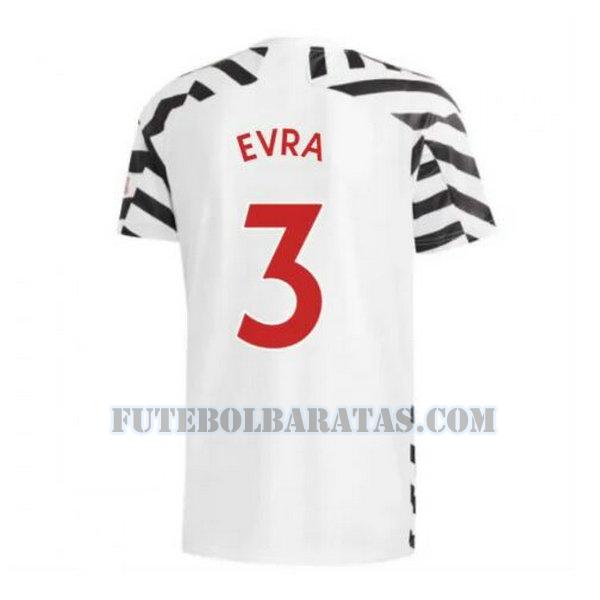camisa evra 3 manchester united 2020-2021 third - preto homens