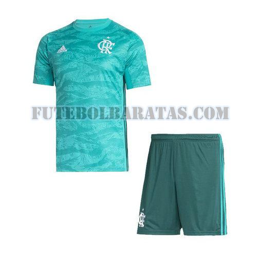 camisa flamengo 2019-2020 goleiro home - azul meninos