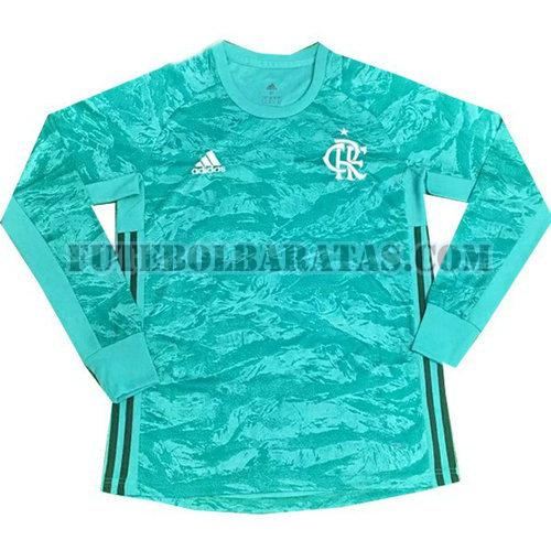 camisa flamengo 2019-2020 goleiro manga comprida - azul homens