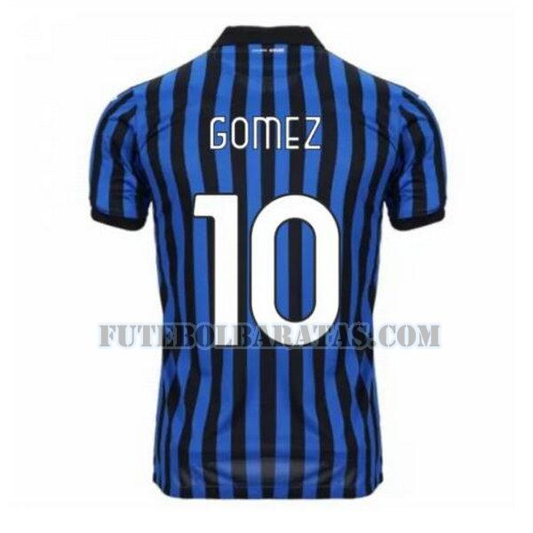 camisa gomez 10 atalanta bc 2020-2021 home - azul homens