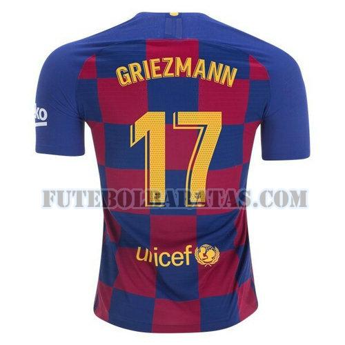 camisa griezmann 17 barcelona 2019-2020 home - azul homens