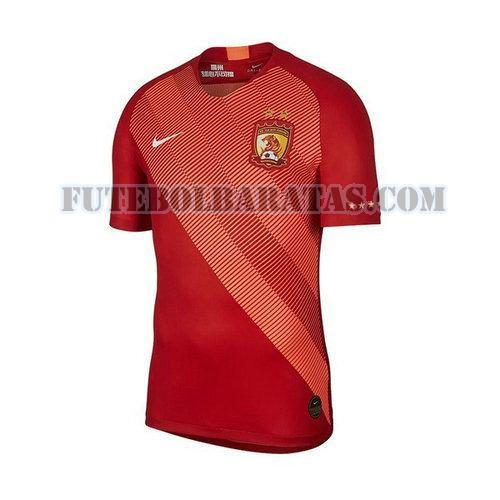 camisa guangzhou gz evergrande taobao 2019-2020 home - vermelho homens