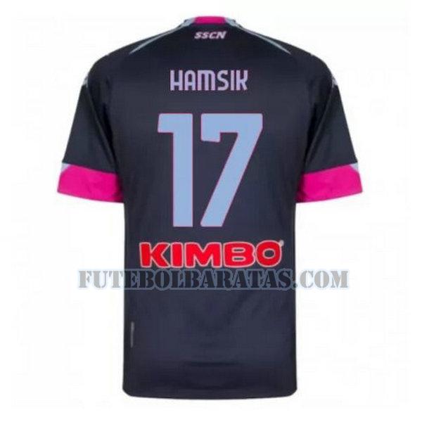 camisa hamsik 17 napoli 2020-2021 third - azul homens