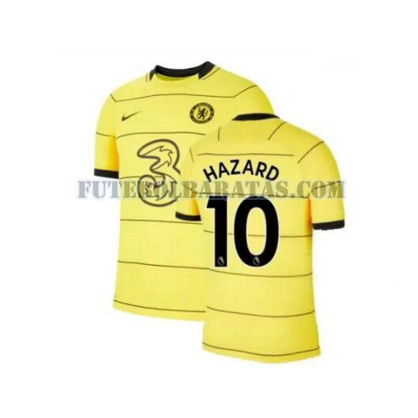 camisa hazard 10 chelsea 2021 2022 third - amarelo homens