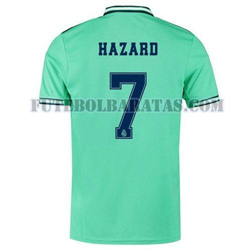 camisa hazard 7 real madrid 2019-2020 third - verde homens