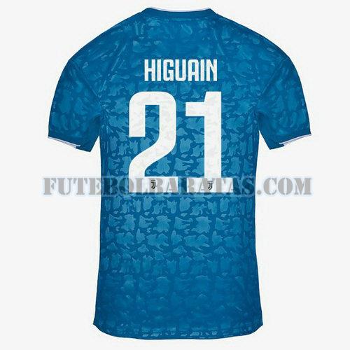 camisa higuain 21 juventus 2019-2020 third - azul homens