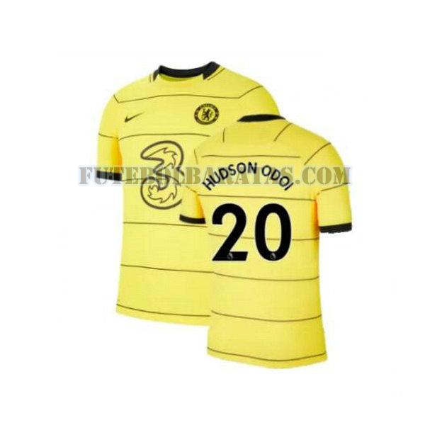 camisa hudson odoi 20 chelsea 2021 2022 third - amarelo homens