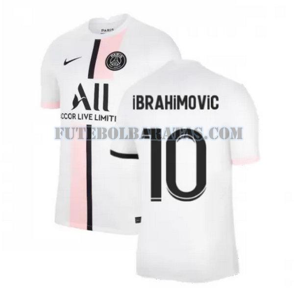 camisa ibrahimovic 10 paris saint-germain 2021 2022 away - homens