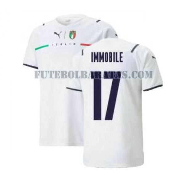 camisa immobile 17 itália 2021 2022 away - branco homens