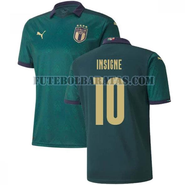 camisa insigne 10 itália 2020 third - verde homens