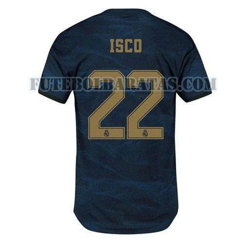 camisa isco 22 real madrid 2019-2020 away - azul homens