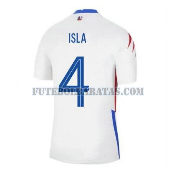 camisa isla 4 pimentão 2020-2021 away - branco homens