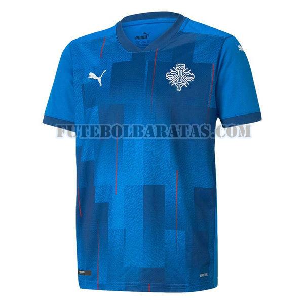 camisa islândia 2021 2022 home - azul homens