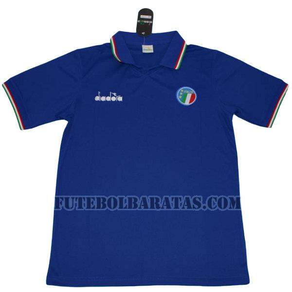 camisa itália 1986 home - azul homens