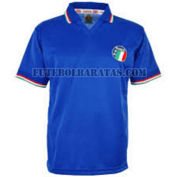 camisa itália 1990 home - azul homens