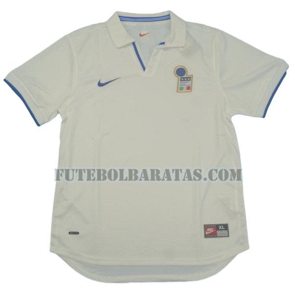 camisa itália 1998 away - branco homens