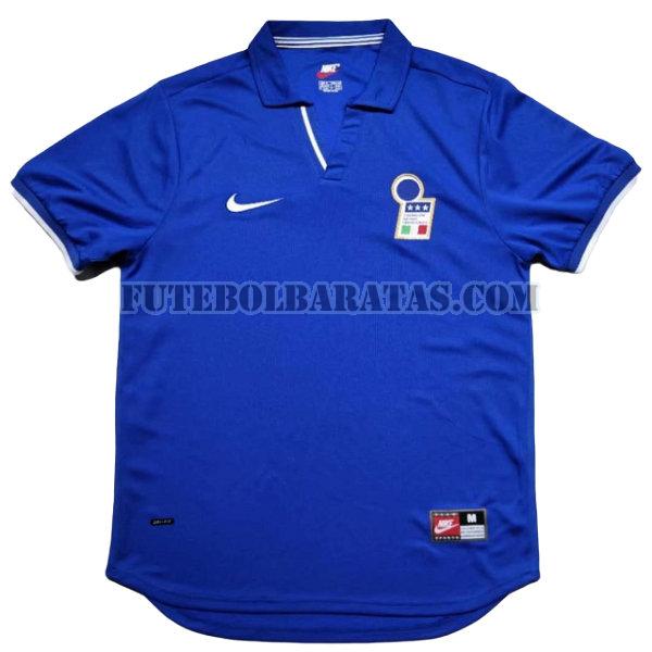 camisa itália 1998 home - azul homens