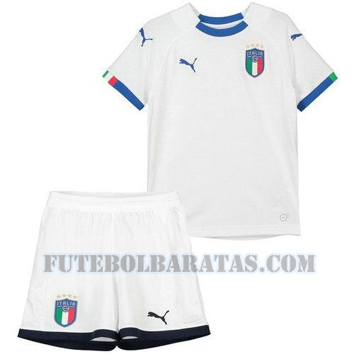 camisa itália 2018 away - branco meninos