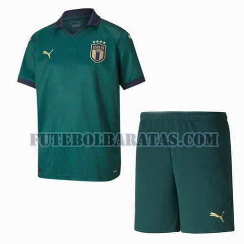 camisa itália 2020 third - verde meninos