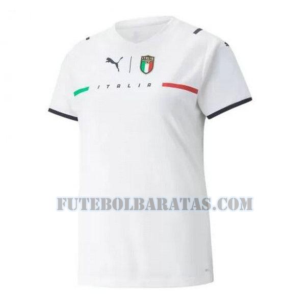 camisa itália 2021 2022 away - branco mulheres