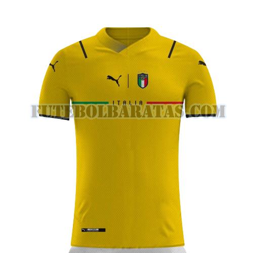 camisa itália 2021 2022 goleiro - amarelo homens