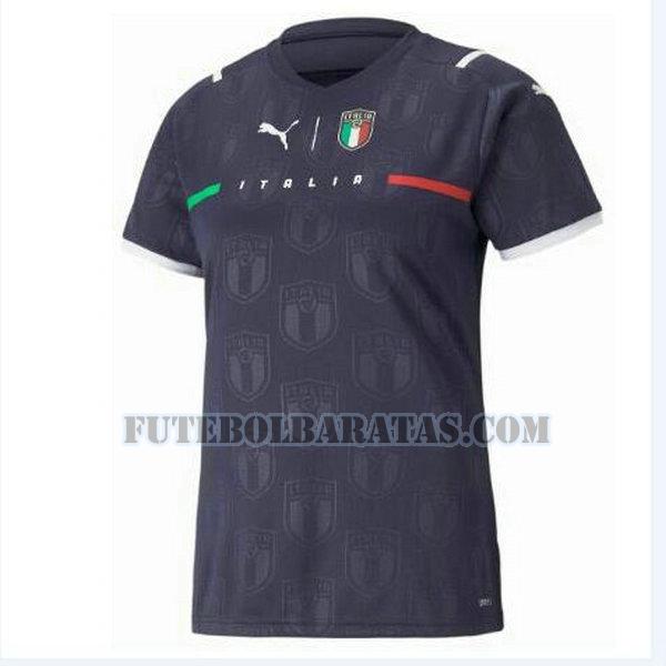 camisa itália 2021 2022 goleiro - preto homens