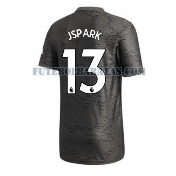 camisa j.s.park 13 manchester united 2020-2021 away - preto homens