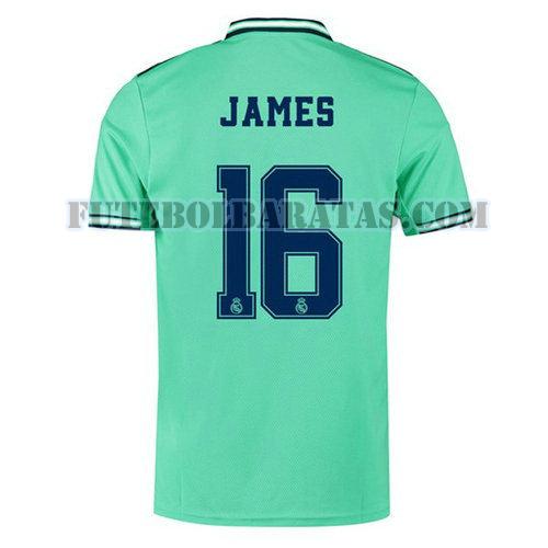 camisa james 16 real madrid 2019-2020 third - verde homens
