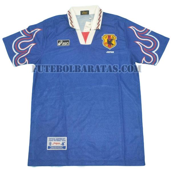 camisa japão 98-99 home - azul homens